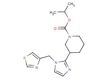 isopropyl 3-[1-(1,3-thiazol-4-ylmethyl)-1H-imidazol-2-yl]-1-piperidinecarboxylate