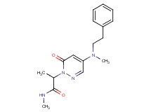 N-methyl-2-[4-[methyl(2-phenylethyl)amino]-6-oxo-1(6H)-pyridazinyl]propanamide