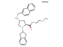 (4R)-1-(2,3-dihydro-1H-inden-2-yl)-N-(2-methoxyethyl)-4-[(2-naphthylmethyl)amino]-L-prolinamide
