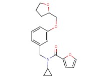 N-cyclopropyl-N-[3-(tetrahydro-2-furanylmethoxy)benzyl]-2-furamide