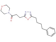 4-{3-[5-(4-phenylbutyl)-1,3,4-oxadiazol-2-yl]propanoyl}morpholine