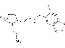 1-allyl-5-(2-{[(6-chloro-1,3-benzodioxol-5-yl)methyl]amino}ethyl)-2-pyrrolidinone