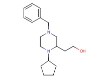 2-(4-benzyl-1-cyclopentyl-2-piperazinyl)ethanol