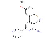 6-amino-4-(2-fluoro-5-methoxyphenyl)-2,3'-bipyridine-5-carbonitrile