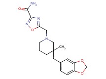 5-{[3-(1,3-benzodioxol-5-ylmethyl)-3-methylpiperidin-1-yl]methyl}-1,2,4-oxadiazole-3-carboxamide