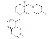 1-(2,3-dimethoxybenzyl)-3-[(4-fluoropiperidin-1-yl)methyl]-3-hydroxypiperidin-2-one