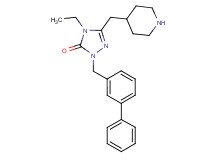 2-(3-biphenylylmethyl)-4-ethyl-5-(4-piperidinylmethyl)-2,4-dihydro-3H-1,2,4-triazol-3-one dihydrochloride