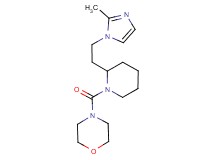4-({2-[2-(2-methyl-1H-imidazol-1-yl)ethyl]-1-piperidinyl}carbonyl)morpholine