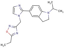 5-{1-[(5-ethyl-1,2,4-oxadiazol-3-yl)methyl]-1H-imidazol-2-yl}-1-isopropylindoline