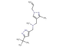 1-(1-allyl-3-methyl-1H-pyrazol-4-yl)-N-[(3-tert-butyl-1H-pyrazol-5-yl)methyl]-N-methylmethanamine