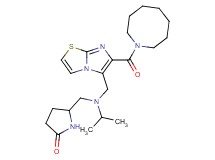 5-{[{[6-(1-azocanylcarbonyl)imidazo[2,1-b][1,3]thiazol-5-yl]methyl}(isopropyl)amino]methyl}-2-pyrrolidinone