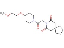 8-{2-[4-(2-methoxyethoxy)-1-piperidinyl]-2-oxoethyl}-8-azaspiro[4.5]decane-7,9-dione