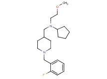 N-{[1-(2-fluorobenzyl)-4-piperidinyl]methyl}-N-(2-methoxyethyl)cyclopentanamine