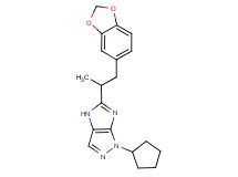5-[2-(1,3-benzodioxol-5-yl)-1-methylethyl]-1-cyclopentyl-1,4-dihydroimidazo[4,5-c]pyrazole