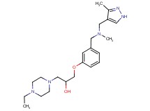 1-(4-ethylpiperazin-1-yl)-3-[3-({methyl[(3-methyl-1H-pyrazol-4-yl)methyl]amino}methyl)phenoxy]propan-2-ol