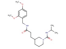 3-{3-[(2,4-dimethoxybenzyl)amino]-3-oxopropyl}-N-isopropylpiperidine-1-carboxamide
