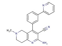 2-amino-6-methyl-4-(3-pyridin-2-ylphenyl)-5,6,7,8-tetrahydro-1,6-naphthyridine-3-carbonitrile