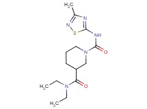 N~3~,N~3~-diethyl-N~1~-(3-methyl-1,2,4-thiadiazol-5-yl)piperidine-1,3-dicarboxamide