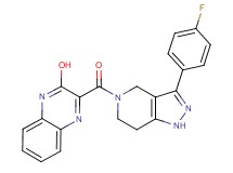 3-{[3-(4-fluorophenyl)-1,4,6,7-tetrahydro-5H-pyrazolo[4,3-c]pyridin-5-yl]carbonyl}-2-quinoxalinol