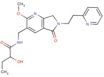 2-hydroxy-N-{[2-methoxy-5-oxo-6-(2-pyridin-2-ylethyl)-6,7-dihydro-5H-pyrrolo[3,4-b]pyridin-3-yl]methyl}butanamide