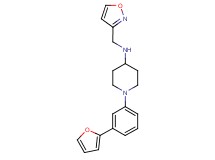 1-[3-(2-furyl)phenyl]-N-(3-isoxazolylmethyl)-4-piperidinamine
