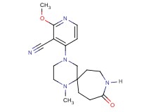 2-methoxy-4-(1-methyl-10-oxo-1,4,9-triazaspiro[5.6]dodec-4-yl)nicotinonitrile