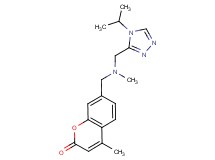 7-{[[(4-isopropyl-4H-1,2,4-triazol-3-yl)methyl](methyl)amino]methyl}-4-methyl-2H-chromen-2-one