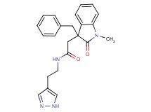 2-(3-benzyl-1-methyl-2-oxo-2,3-dihydro-1H-indol-3-yl)-N-[2-(1H-pyrazol-4-yl)ethyl]acetamide