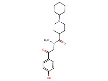1-cyclohexyl-N-[2-(4-hydroxyphenyl)-2-oxoethyl]-N-methyl-4-piperidinecarboxamide