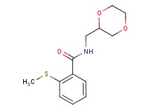 N-(1,4-dioxan-2-ylmethyl)-2-(methylthio)benzamide