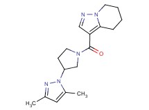 3-{[3-(3,5-dimethyl-1H-pyrazol-1-yl)pyrrolidin-1-yl]carbonyl}-4,5,6,7-tetrahydropyrazolo[1,5-a]pyridine