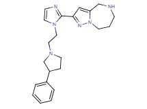 2-{1-[2-(3-phenyl-1-pyrrolidinyl)ethyl]-1H-imidazol-2-yl}-5,6,7,8-tetrahydro-4H-pyrazolo[1,5-a][1,4]diazepine dihydrochloride