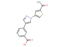 3-{1-[5-(aminocarbonyl)-3-thienyl]-1H-pyrazol-4-yl}benzoic acid