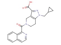 1-(cyclopropylmethyl)-5-(isoquinolin-1-ylcarbonyl)-4,5,6,7-tetrahydro-1H-pyrazolo[4,3-c]pyridine-3-carboxylic acid