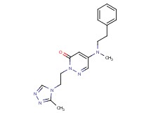 5-[methyl(2-phenylethyl)amino]-2-[2-(3-methyl-4H-1,2,4-triazol-4-yl)ethyl]pyridazin-3(2H)-one