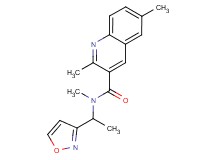 N-(1-isoxazol-3-ylethyl)-N,2,6-trimethylquinoline-3-carboxamide