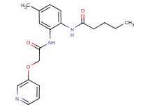 N-(4-methyl-2-{[(pyridin-3-yloxy)acetyl]amino}phenyl)pentanamide