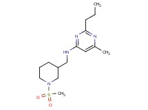 6-methyl-N-{[1-(methylsulfonyl)piperidin-3-yl]methyl}-2-propylpyrimidin-4-amine