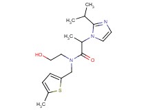 N-(2-hydroxyethyl)-2-(2-isopropyl-1H-imidazol-1-yl)-N-[(5-methyl-2-thienyl)methyl]propanamide