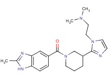 N,N-dimethyl-2-(2-{1-[(2-methyl-1H-benzimidazol-5-yl)carbonyl]piperidin-3-yl}-1H-imidazol-1-yl)ethanamine