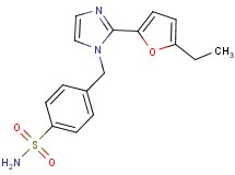 4-{[2-(5-ethyl-2-furyl)-1H-imidazol-1-yl]methyl}benzenesulfonamide