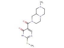 5-[(8-methyloctahydro-2H-pyrazino[1,2-a]pyrazin-2-yl)carbonyl]-2-(methylthio)pyrimidin-4(3H)-one