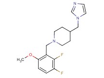 1-(2,3-difluoro-6-methoxybenzyl)-4-(1H-imidazol-1-ylmethyl)piperidine