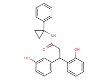 3-(2-hydroxyphenyl)-3-(3-hydroxyphenyl)-N-(1-phenylcyclopropyl)propanamide