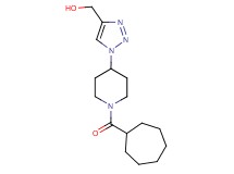 {1-[1-(cycloheptylcarbonyl)piperidin-4-yl]-1H-1,2,3-triazol-4-yl}methanol