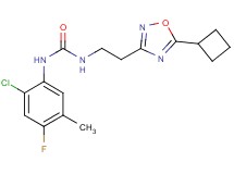 N-(2-chloro-4-fluoro-5-methylphenyl)-N'-[2-(5-cyclobutyl-1,2,4-oxadiazol-3-yl)ethyl]urea
