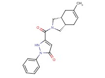 5-{[(3aR*,7aS*)-5-methyl-1,3,3a,4,7,7a-hexahydro-2H-isoindol-2-yl]carbonyl}-2-phenyl-1,2-dihydro-3H-pyrazol-3-one