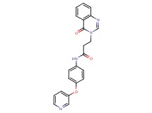 3-(4-oxo-3(4H)-quinazolinyl)-N-[4-(3-pyridinyloxy)phenyl]propanamide trifluoroacetate