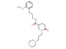 N-[3-(2-methoxyphenyl)propyl]-1-[3-(4-morpholinyl)propyl]-6-oxo-3-piperidinecarboxamide