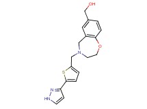 (4-{[5-(1H-pyrazol-3-yl)-2-thienyl]methyl}-2,3,4,5-tetrahydro-1,4-benzoxazepin-7-yl)methanol